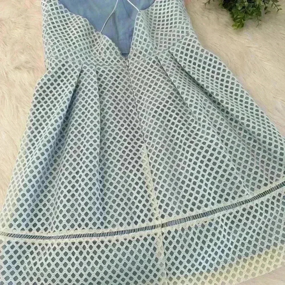 NWOT TOPSHOP Dresse | Lace Overlay Spagetti Strap Flare Hem Size 8 - Picture 8 of 10